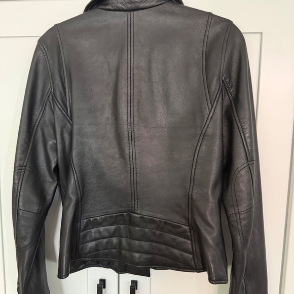 Wilsons Asymmetrical Leather Moto Jacket - Picture 2 of 2